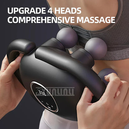 Four-head fascia gun muscle relaxation massager